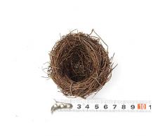lwingflyer Vogelnest aus Rattan, handgefertigt, trockenes natürliches Vogelnest für Garten, Hof, Zuhause, Party, Hochzeit, Dekoration, keine Eier 6cm/2.36inch