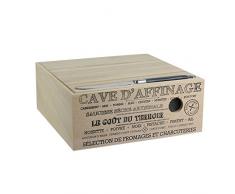 Totally Addict KA2361 Keller Käsemesser Messer, Holz, Marron-Bois, 25 x 25 x 10 cm