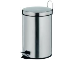 kela 18195 Treteimer David Edelstahl glänzend, 12 Liter