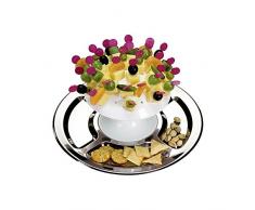 chg 9685-68 Party-Pilz 34-tlg., Ø 32 cm mit Servierplatte aus hochwertigem Edelstahl-rostfrei