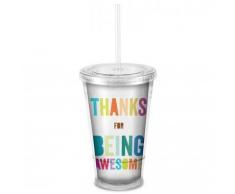 Successories durch for Being Awesome Acryl Strohhalm