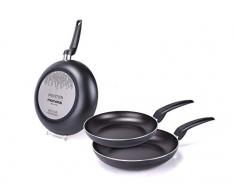 Moneta Pfannenset 20+24+28 Stratomax Induction Black Pad.20 28 cm, Aluminium, Schwarz