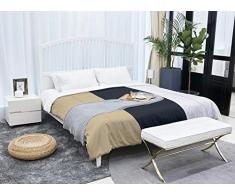 ArtVerse NFS New Orleans Football Stripes Mikrofaser Schmusetuch – Queen Size, 88 x 88 cm, Schwarz