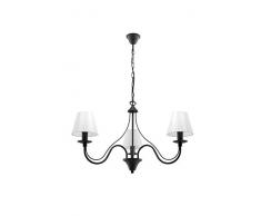 Sollux Lighting Kronleuchter, Stahl, Schwarz, 60 x 60 x 80