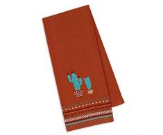Design Imports Southwest Tisch Linens 18 x 28 - Dishtowel 2-Pack Cactus Embroidered