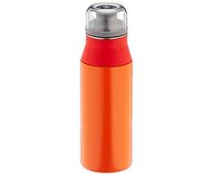 alfi Trinkflasche Edelstahl 600ml - elementBottle Real Pure orange - auslaufsicher, spülmaschinenfest, BPA-Free, 5357.137.060
