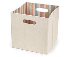 CTG Papierkorb, faltbar, quadratisch, Beige