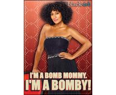 Ata Boy Black-Ish 6,3 x 8,9 cm Magnet für Kühlschrank und Schließfächer Sortiment 2 2.5 x 3.5 Im a Bomby