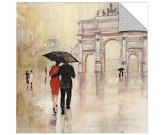 Artwall Kunstdruck auf Leinwand 2pur003 a2424p Julia Purinton s Romantisches Paris II Abnehmbarer Art Wand 36X36 blau