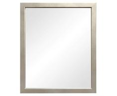 Imaging Expressions Wandspiegel zum Aufhängen, rustikales und Vintage-Design, Used-Look, Weiß mit Befestigungsdraht und Wandhaken Rustikal 18x22 Glass Mirror Antique Gold Classic