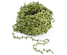 Lvydec Künstliche Vines Fake Greenery Girlande Blätter Aufhängen für Hochzeit Party Garten Wand Dekoration Grün