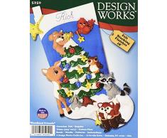 Design Works Crafts 5250 Filz Weihnachtsstrumpf Forest Friends