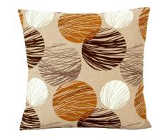 Max Winzer 989155551647026 Zierkissen, groß, beige Kreise