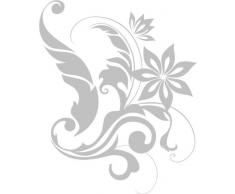 INDIGOS 4051095031673 Wandtattoo W311 Ranke Pflanzen Wandauskleber in 3 Größen, 80 x 65 cm, silber