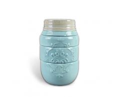 Youngs s Inc 16688 10,2 x 10,2 x 16,5 cm blau Keramik Stapeln, Messbecher