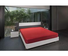 B.sensible BSensible Tencel-Spannbettlaken, wasserdicht und atmungsaktiv Bett mit Gelenken am Kopf und an den Füßen 80+80 X 200 rot
