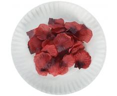 NEO LOONS 2000 Pcs Künstliche Seide Rosenblätter Deko Hochzeit Party Farbe Dark Red & Burgundy