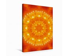 Premium Textil-Leinwand 50 x 75 cm Hoch-Format Mandala - Liebe | Wandbild, HD-Bild auf Keilrahmen, Fertigbild auf hochwertigem Vlies, Leinwanddruck von Gaby Shayana Hoffmann