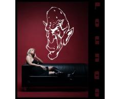 INDIGOS 4052166012638 Wandtattoo w115 Kopf,Teufel, Fantasy Wandaufkleber 120 x 70 cm, orange