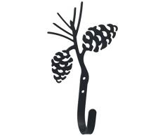 Village Wrought Iron 21,6 cm Pinecone Wandhaken groß
