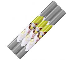 dulcii 3 Rollen rutschfeste Anti-Schimmelbildung Eva Regaleinlage Küche Schrank Schubladeneinlagen Matte Kühlschrank Auskleidung Pad grau