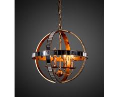 Design Tree Home Kronleuchter in Form eines industriellen inspirierten, verspiegelten Kugeln