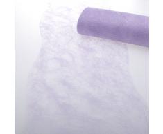Deko AS GmbH Sizoflor Tischband Wellenschnitt Lavendel ca. 25 cm Rolle 25 Meter 60W 006-R