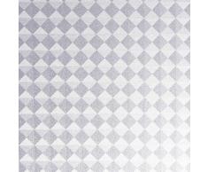 Fensterfolie statisch Vitrostatic Karo Klein Sichtschutz Folie, PVC, ohne Phthalate, transparent, 45cm x 1,5m, 200µm (Stärke: 0,2mm), Venilia 53245