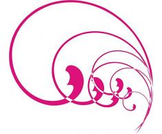 INDIGOS 4051095035961 Wandtattoo w327 Ranken Pflanzen Wandauskleber in 3 Größen, 96 x 89 cm, rosa