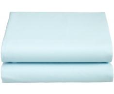 Cathay Spannbetttuch für Einzelbett, seidig weiches Polyester King Aqua