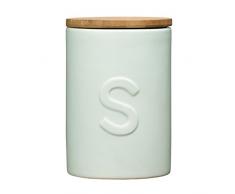 Premier Fenwick Zuckerdose, blvassblauer Dolomit, Bambusdeckel