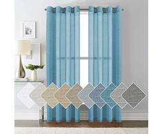 ForenTex Vorhang Konfektion L-0575, lichtdurchlässig, für Fenster/Türen, Polyester, Perlen, 145 x 260 cm