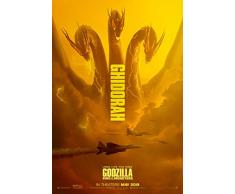 Kopoo Filmposter, Motiv King Ghidorah, 60 x 91,5 cm, 420 x 297 mm 24 x 36 (60 x 91.5 cm) Kaiju Poster003