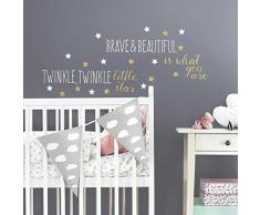 RoomMates RMK3529SCS Wandtattoo, Bunt, 2 Blätter-29 Teile-21, 9 x 92, 7 cm