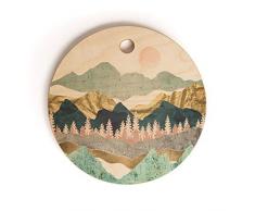 Society6 Spacefrogdesigns Summer Vista Schneidebrett, 40,6 x 26,7 x 1,3 cm, 1,3 kg, mehrfarbig 11.5 x 11.5 mehrfarbig