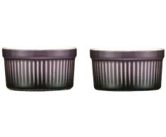 Premier Housewares OvenLove Auflaufförmchen, 9 x 5 cm, 2 Stück, violett, steingut, purpurn, 9 x 9 x 5 cm
