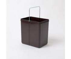 Hailo 20 Liter Ersatzeimer 1082599 graubraun für Solo Swing Abfallsammler