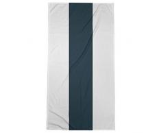 ArtVerse NFS Houston Football Stripes Strandtuch, Mikrofaser, 36 x 72 cm, Weiß/Blau