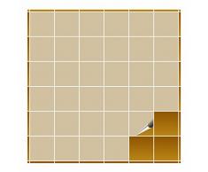 FoLIESEN Fliesenaufkleber fÃ¼r Bad und KÃ¼che - 10x10 cm - beige glÃ¤nzend - 400 Fliesensticker fÃ¼r Wandfliesen