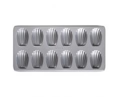 StÃ¤dter We Love Baking Backform BÃ¤rentatzen Madeleines, Metall, Silber 40 x 20 cm
