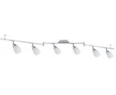 Paulmann 66685 Spotlight WolbalLED max 6x10W GU10 Chrom matt/Opal 230V Metall/Glas 666.85 Deckenleuchte Lampe LED Deckenlampe Deckenstrahler