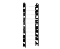 Premier Housewares Schuhregal, 10 Fächer, 157 x 65 x 20 cm, schwarz/grau