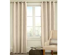 veratex die Payton Fenster Kollektion Made in die USA 100% Baumwolle Wohnzimmer Tülle Fenster Schiebevorhang, elfenbeinfarben, 213,4 cm