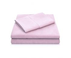MALOUF Bettlaken-Set für Doppelbett, gebürstete Mikrofaser, sehr weich, knitterfest Queen Blush