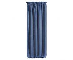 Eurofirany ZAS/LOGAN/GRAN Vorhang, Polyester, Marineblau, 135x270 cm