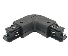 Deko-Light Schienensystem 3-Phasen 230 V, Eck Verbinder 90 Grad rund mit Einspeisemöglichkeit auÃen, 220-240 V AC/50-6 444670