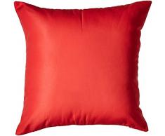 Deconovo Super weicher Kissenbezug Home dekorativer Kissenbezug mit unsichtbarem Reißverschluss für Stuhl 45,7 x 45,7 cm strapazierfähig Set of 1 Rose