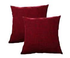 Dekorativ Kissenbezug Kissenhülle - 2 Pack 45 X 45 cm Set Kissen Fall für Sofa Schlafzimmer Auto