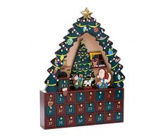 Kurt Adler Adventskalender, Weihnachtsbaum, 24 Stück