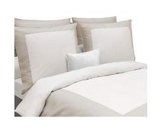 Heckett Lane Wendebettwäsche 100% Baumwolle Perkal Lina 155 Off-White/Bleached Sand